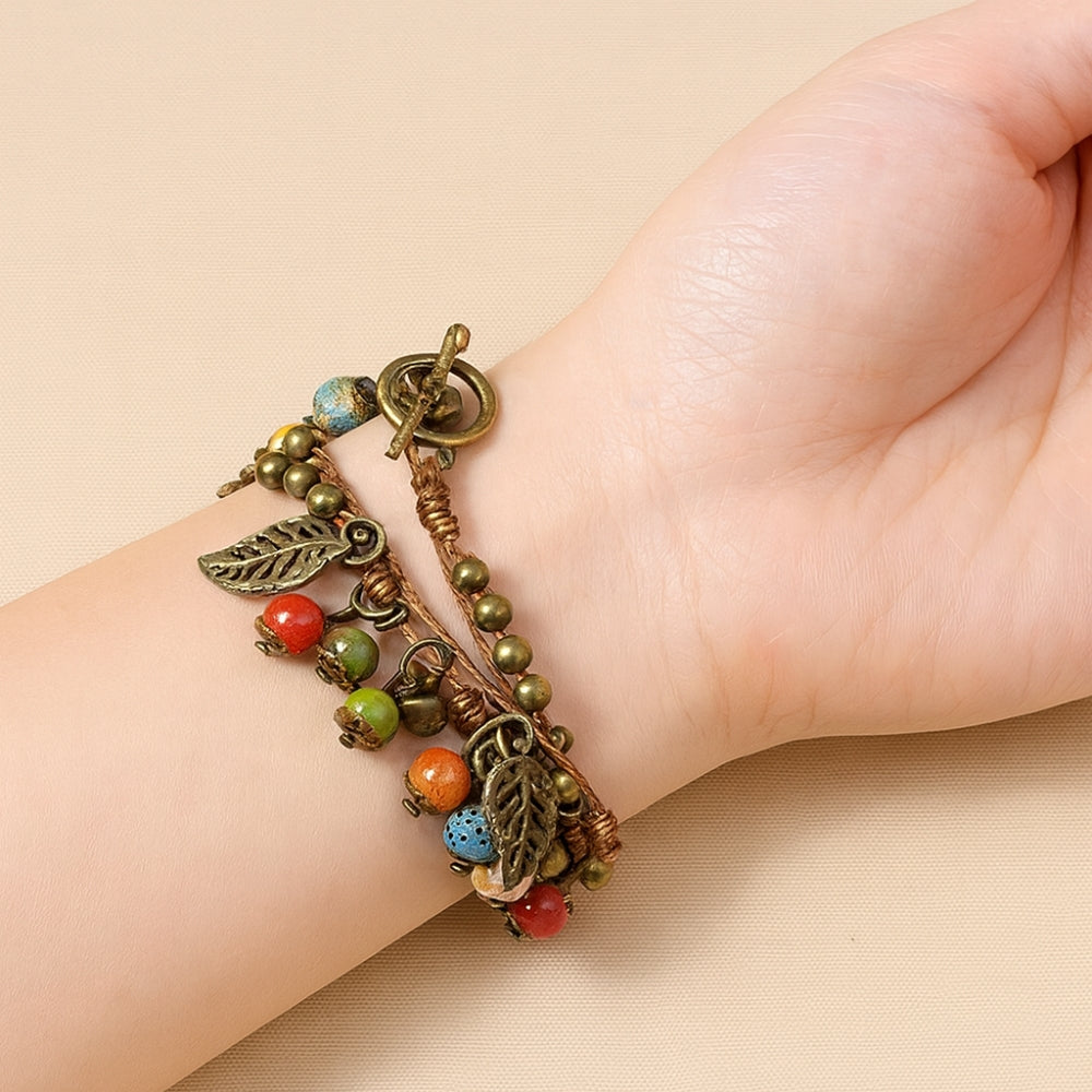 Squirrel Autumn Charm Bracelet