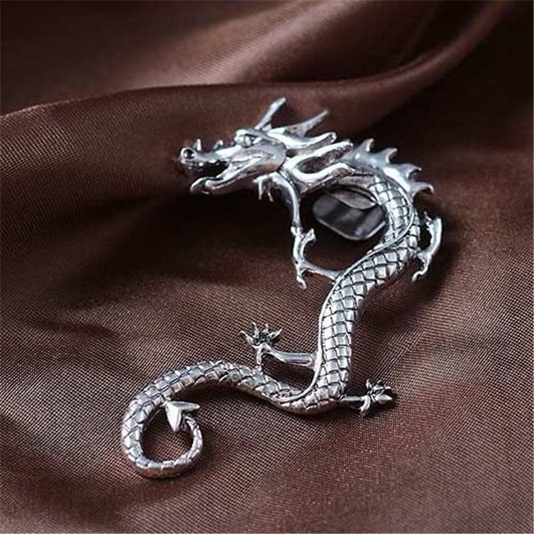 Charm™ | Silver Dragon Earrings