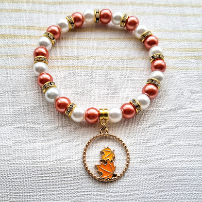 Fall Leaves Charm Bracelet