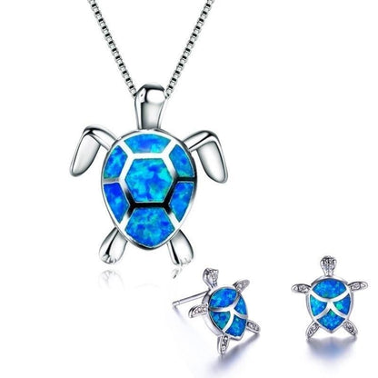 OpalWave™ | Sea Turtle Jewelry Set