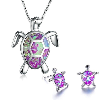 OpalWave™ | Sea Turtle Jewelry Set